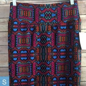 LuLaRoe Colorful Geometric Pencil Skirt